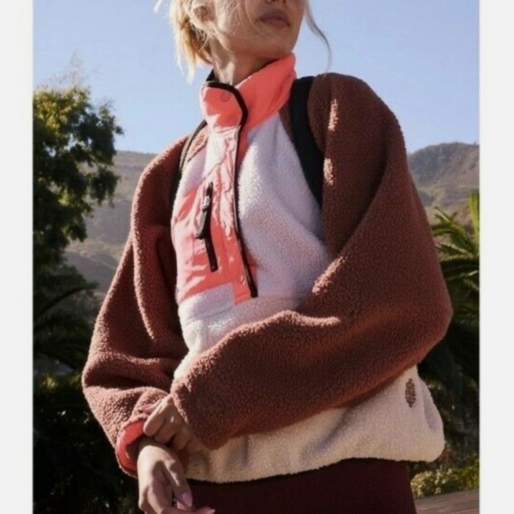 NWOT Free People Movement Rocky Ridge Fleece Jacket